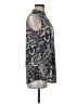 Perseption Concept Paisley Blue Sleeveless Blouse Size M - photo 4
