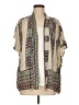 Simi Sue 100% Rayon Tan Kimono Size M - photo 1