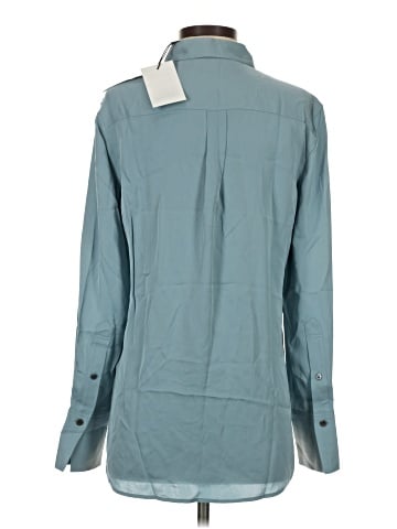 Theory Long Sleeve Silk Top (view 2)