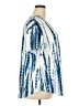 Shein Curve Tie-dye Blue Short Sleeve Blouse Size 2X - photo 4
