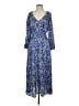 J.Crew 100% Polyester Paisley Blue Casual Dress Size S - photo 1