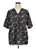 Unbranded 100% Polyester Black Short Sleeve Henley Size XL - photo 1