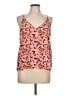 Lush 100% Polyester Orange Sleeveless Blouse Size L - photo 1