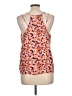 Lush 100% Polyester Orange Sleeveless Blouse Size L - photo 2