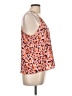 Lush 100% Polyester Orange Sleeveless Blouse Size L - photo 4