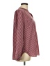 CAbi 100% Polyester Burgundy Long Sleeve Polo Size L - photo 4