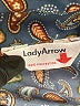Lady Arrow 100% Polyester Paisley Blue Long Sleeve Blouse Size XXL (estimated) - photo 7