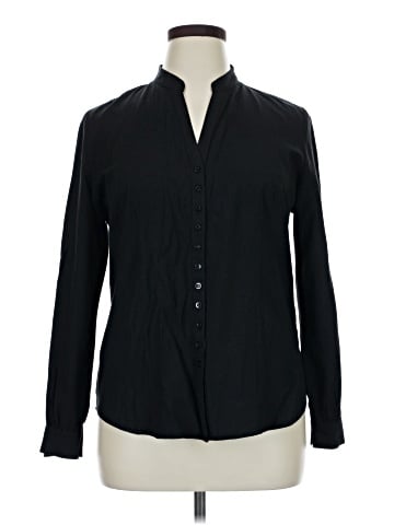 DressBarn Long Sleeve Button-Down Shirt (view 1)