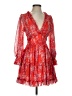 Saints + Secrets 100% Polyester Hearts Red Cocktail Dress Size S - photo 1