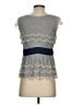 Floreat 100% Nylon Gray Sleeveless Blouse Size 4 - photo 2