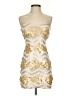 As U Wish Gold Cocktail Dress Size XS - photo 1