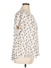 Fun2Fun 100% Polyester Print Ivory Short Sleeve Blouse Size 1X - photo 4