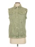 Mustard Seed 100% Cotton Green Denim Vest Size S - photo 1