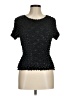 Assorted Brands 100% Polyester Black Short Sleeve Top One size - photo 1