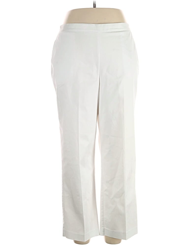 Pre-owned Alfred Dunner Dress Pants In White