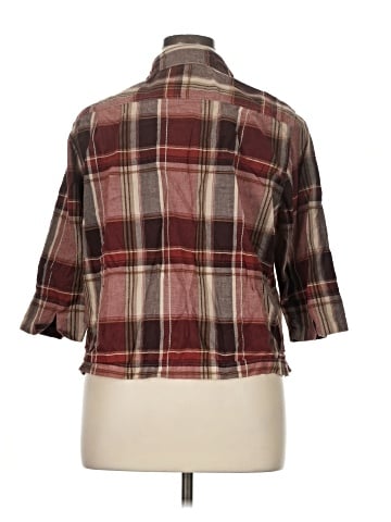 Lee 3/4 Sleeve Button-Down Shirt (view 2)