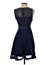 Express Solid Blue Cocktail Dress Size XS - photo 2