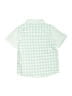7 For All Mankind Checkered-gingham Green Short Sleeve Button-Down Shirt 12-18 MO / 18 MO - photo 2