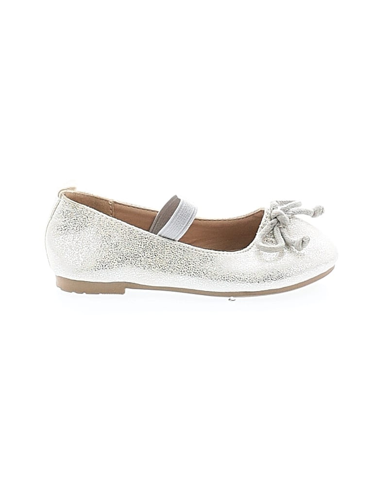 Pre-owned Assorted Brands Kids' Flats In Tan