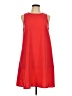 Neiman Marcus 100% Polyester Solid Red Casual Dress Size 10 - photo 1