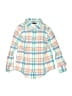 Janie and Jack 100% Cotton Plaid Teal Long Sleeve Button-Down Shirt Size 2T - photo 1