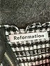 Reformation 100% Linen Houndstooth Black Jumpsuit Size 0 - photo 3