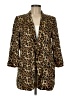Zara Basic Animal Print Gold Coat Size M - photo 1
