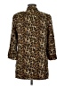Zara Basic Animal Print Gold Coat Size M - photo 2