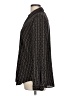 Ann Taylor 100% Polyester Animal Print Black Long Sleeve Blouse Size L - photo 5