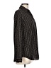 Ann Taylor 100% Polyester Animal Print Black Long Sleeve Blouse Size L - photo 4