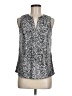 Emily Daniels Silver Sleeveless Blouse Size M - photo 1