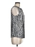 Emily Daniels Silver Sleeveless Blouse Size M - photo 4