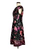 Elle Print Black Cocktail Dress Size M - photo 5