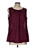 Coldwater Creek 100% Polyester Red Sleeveless Blouse Size L - photo 1