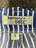 Harmony + Havoc 100% Cotton Stripes Blue Casual Pants Size 5 - photo 7