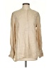 Theory Tan Long Sleeve Blouse Size S - photo 1