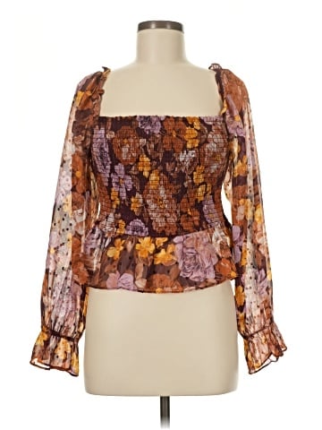 En Creme 3/4 Sleeve Blouse (view 1)