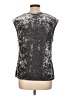 DKNY Metallic Silver Sleeveless Top Size L - photo 2