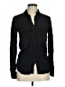 Zara 100% Viscose Black Long Sleeve Button-Down Shirt Size 8 - photo 1
