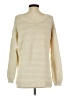 Eight Eight Eight 100% Cotton Solid Ivory Turtleneck Sweater Size S - photo 2