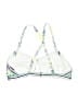 Adore Me Floral White Blue Swimsuit Top Size XL - photo 2