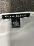 Como Black 100% Polyester Ivory White Long Sleeve Blouse Size S - photo 4