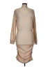 Unbranded 100% Polyester Tan Cocktail Dress Size L - photo 1