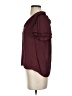 Express 100% Polyester Burgundy Short Sleeve Blouse Size XS - photo 5
