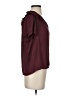 Express 100% Polyester Burgundy Short Sleeve Blouse Size XS - photo 4