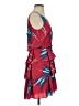 Sariah 100% Silk Print Red Cocktail Dress Size 2 - photo 4