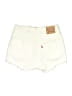 Levi's Ivory Denim Shorts Size 27 waist - photo 2