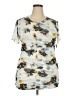 Torrid Floral Ivory Short Sleeve T-Shirt Size 2X Plus (2) - photo 1