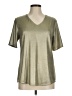 Chico's Metallic Gold Short Sleeve T-Shirt Size Med (1) - photo 1