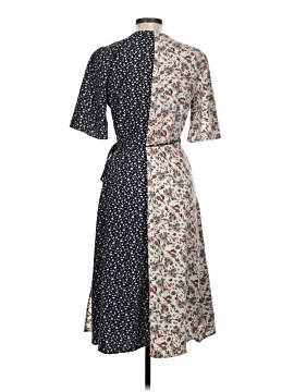 open lace back dress Pink and Orange Floral Dress Medium